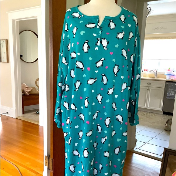 Dream Co. Intimates & Sleepwear Dreams Co Penguins And Hearts Nightgown Poshmark